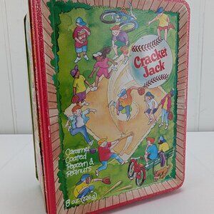 Vintage Cracker Jack Metal Tin 1994 Limited Edition Canister Collectible Retro
